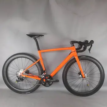 2021 Disc de Carbon Drum de biciclete Complete, Biciclete de Carbon cu SH1MANO R7020 groupset de carbon roți