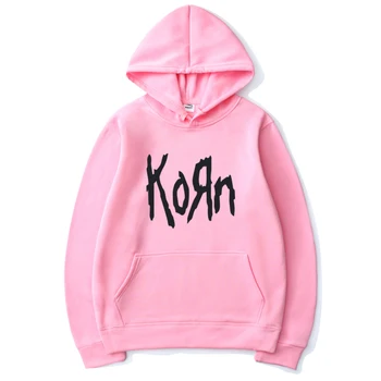 Moda pentru Bărbați și Femei Universal Korn Trupa de Rock Scrisoare Pulover Casual Sport Streetwear Hoodie