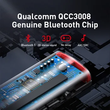 Baseus Bluetooth 5.0 Receptor 3.5 mm APTX LL AUX Adaptorul pentru Căști de Muzică fără Fir Bluetooth 3.5 Jack Audio Receptor