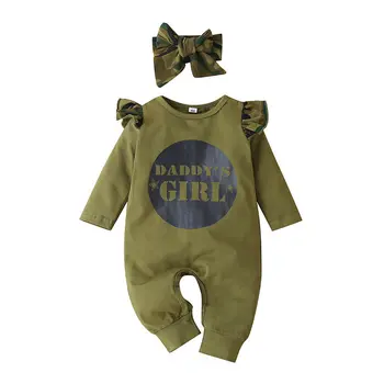 Unisex Haine Băiat Copil 2 BUC Nou-născut Scrisoare din Bumbac pentru Copii Haine de Fata Full Sleeve Romper Pălărie Roupas de bebe Fete Seturi de Îmbrăcăminte