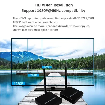 5 ghz Sistem de Transmisie fără Fir Wireless Extender HDMI Transmițător Receptor Video WIFI 100m Wireless HDMI Expeditor Kit