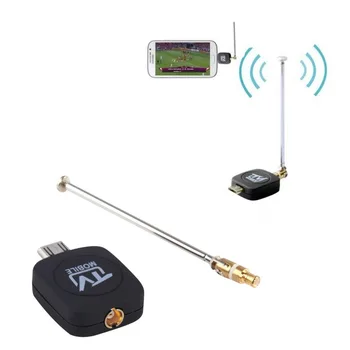De înaltă Calitate DVB-T Micro USB Tuner TV Mobil Receptor Stick-ul Pentru Android, Tabletă Telefon Digital prin Satelit Dongle Negru