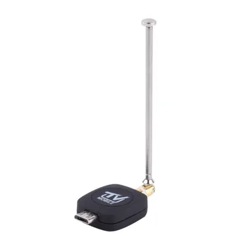 De înaltă Calitate DVB-T Micro USB Tuner TV Mobil Receptor Stick-ul Pentru Android, Tabletă Telefon Digital prin Satelit Dongle Negru