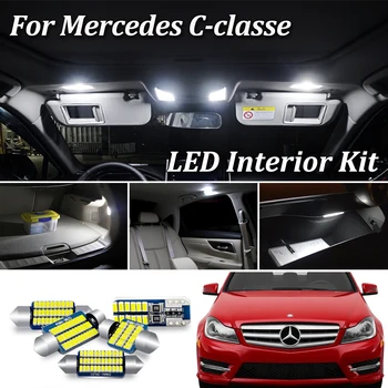 KAMMURI Alb Canbus Pentru Mercedes Benz C class W202 W203 W204 S202 S203 S204 LED-uri Lumina de Interior Kit (1993-)