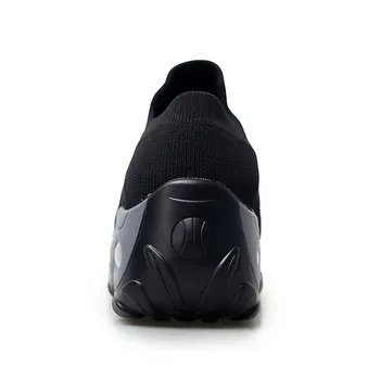 LIN KING Plus Dimensiune Respirabil Femei Adidasi Platforma Leagăn Pantofi Slip Pe Înălțime Crește Mocasini Non Alunecare în aer liber Pantofi Casual