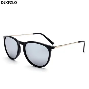 DJXFZLO 2021 Retro sex Masculin, Rotund ochelari de Soare Femei Barbati Brand Designer de Ochelari de Soare pentru Femei Aliaj Oglindă ochelari de Soare Oculos De Sol