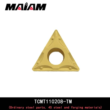 TCMT triunghiular introduce TCMT1102 TCMT110204 TCMT110208 TCMT16T3 TCMT16T304 TCMT16T308 TM Carbură de a introduce pentru piese din oțel Obișnuit