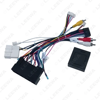 LEEWA Stereo Auto 16Pin Puterea Fasciculului de Cabluri Canbus Suport USB Original Pentru Hyundai Elantra/SantaFe/IX45/K3/Sportage/Sorento