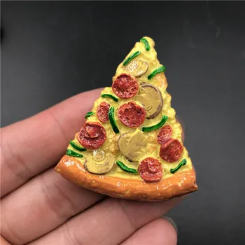 3D Creative Rășină Artificială Alimente Meserii Loc la Beijing Friptură de Rață Pizza Hot Dog Pâine Hamburger Rășină Magnet de Frigider