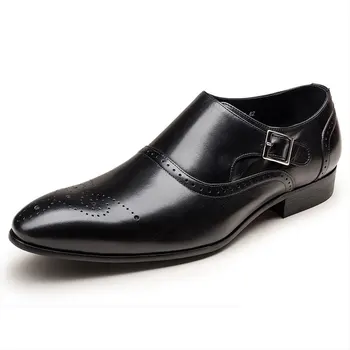 Noua Moda De Dimensiuni Mari Vintage Men Brogue Oxford Pantofi De Moda Imitație De Piele Călugăr Catarama Curea Barbati Pantofi Nunta, Pantofi Rochie