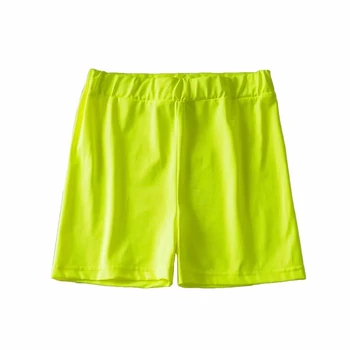 Vara sexy verde neon pantaloni scurți 2019 epocă Reflectorizant alb pantaloni scurti pentru femei pantaloni scurți de înaltă talie pantaloni de trening rave negru motociclist pantaloni scurți