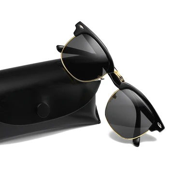 2019 Polarizat ochelari de Soare pentru Femei Brand Popular Designer Retro bărbați Stil de Vara Ochelari de Soare Nit Cadru de Acoperire Colorat Nuante