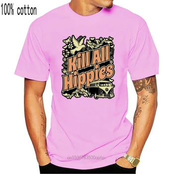 UCIDE ALLE HIPPIES LUSTIGER SPRUCH COMEDIE WITZ RETRO COOL HIPSTER HERREN DAMEN Nou T-Shirt pentru Bărbați Moda Tricouri Top Tee