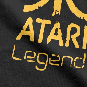Atari - Antracit Legenda Logo Barbati Tricouri Arcade Entuziaști Joc Atari Noutate Tricou Round Neck T-Shirt Graphic Îmbrăcăminte