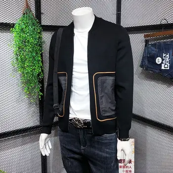 Toamna pulover barbati 2020 nou jacheta barbati tricotate cardigan uzură exterioare cu fermoar stil coreean pulover la modă pentru bărbați