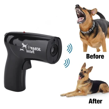 Cainele Dog Repeller Cu Ultrasunete Anti Latrat Dispozitiv De Formare Dog Chaser Cu Laser Infraroșu Mini Portabil Dresor De Animale De Companie Consumabile