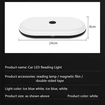 Lumina de noapte cu Led-uri Auto Acoperiș Lampa Auto Interior de Mașină Dom Lectură Ușoară Atingere de Încărcare USB Atmosfera Lampă de Plafon Lumina