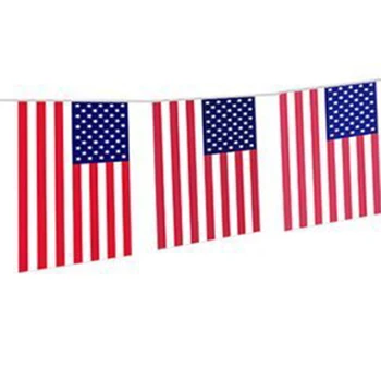10m 30 buc Steagul American String Bunting Pavilion Ghirlanda Acasă Decoratiuni de Gradina