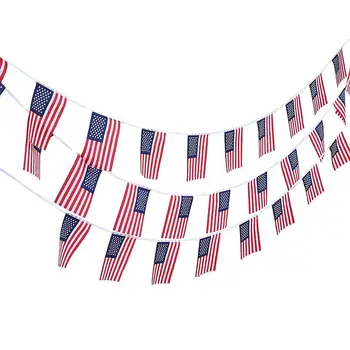 10m 30 buc Steagul American String Bunting Pavilion Ghirlanda Acasă Decoratiuni de Gradina