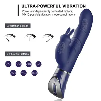 G Spot Rabbit Vibrator Stimulator Clitoris Baghetă Magică Penetrare Penis Artificial Femeie Clitoris Sex-Shop Pentru Femei Jucării Pentru Adulți