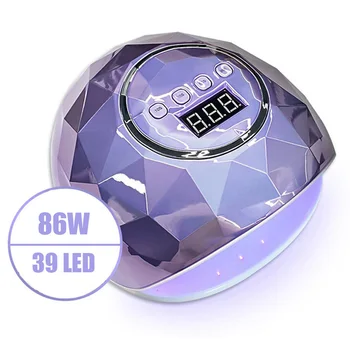 2020 86W UV LED Lampă de Unghii Uscator Pentru Unghii Manichiura Cu 39 BUC Led-uri Uscare Rapida Unghii Uscare Lampa de fotopolimerizare Pentru Gel de unghii