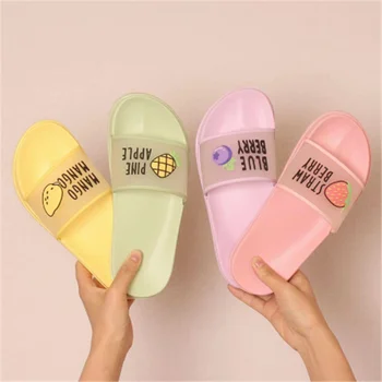 De Vară 2020 Papuci Pantofi Femei drăguț Jeleu de Fructe de Culoare Transparent sandale Flip Flops mama copilului în aer liber, Plajă, Tobogane Sandale