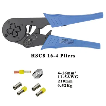 Tubulare instrumente de sertizare terminale mini electric clește HSC8 10 0.25-10mm2 23-7AWG 6-4A/6-6A 0.25-6mm2 mare precizie clemă seturi