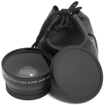 52mm 0.45 X Super Macro, Fisheye cu Unghi Larg fotografie Macro Lens pentru Canon NIKON Sony PENTAX DSLR DV aparat de Fotografiat SLR 52MM fir obiectiv