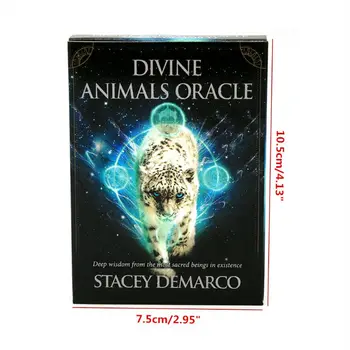 Animale Divine Oracle 44 Pachet De Cărți De Înțelepciune Profundă Tarot Petrecere De Familie Tabla De Joc