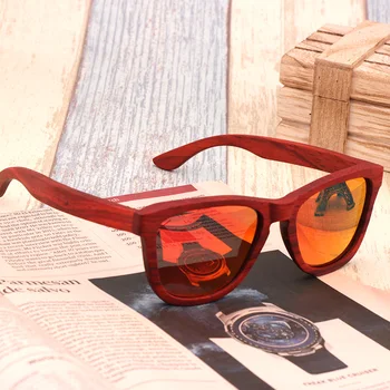 Vintage ochelari de Soare Polarizat Bărbați Și Femei Retro Brand Designer de Ochelari de Soare Ochelari de Gafas UV400 Cu Cutie de Lemn de bambus