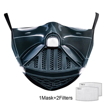 Adult Imprimate 3D Star wars Gura Măști de Acoperire și Refolosibile Lavabile Anti-PM2.5 Praf Masca De Fata Mascarillas Cu 2 Filtru Gratuit