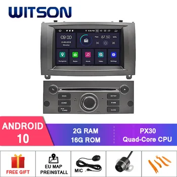 DE STOC! WITSON DVD AUTO PLAYER pentru PEUGEOT 407 Android 9.0 4+64GB Ecran HD IPS STEREO al MAȘINII 8 Octa Core+DVR/WIFI+DSP opțional