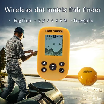 De Brand Nou KDR Dot Matrix Pește Finder smart senzor sonar Wireless, Pește finder Transport Gratuit