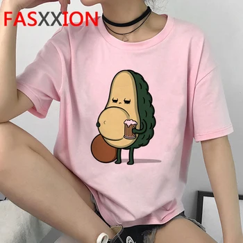 Kawaii Avocado desen Animat Amuzant Tricou Femei Harajuku Estetice Drăguț T-shirt Ullzang 90 Tricou Grafic de Moda de Top Teuri de sex Feminin