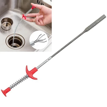 60CM Flexibil Conductă de Canalizare Bucătărie Acasă Toaletă Draga Curățare Îngustă Îndoiți, Curba Grabber Instrumente