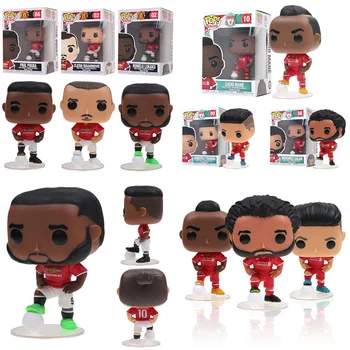 FUNKO POP Manchester United jucării Liverpool Firmino Sorin Manet Mohamed Salah Pogba acțiune figura jucarii pentru Copii cadou de ziua de nastere