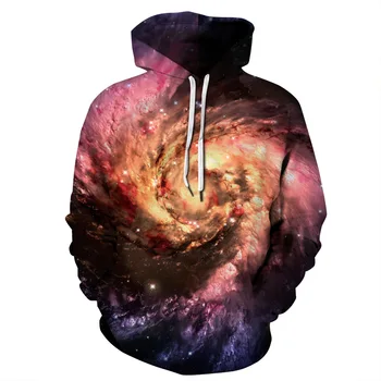Space Galaxy Hanorace Barbati/Femei Hanorac cu Gluga 3d de Brand de Îmbrăcăminte Cap Hoody Print Paisley Nebuloasă Sacou