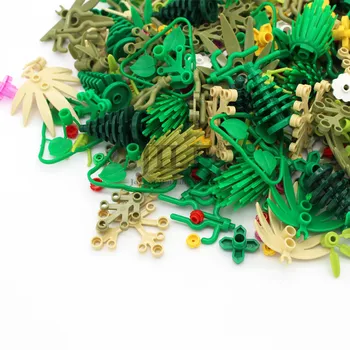 Moc Militare Planta Iarbă Legoings Blocuri Stradă Oraș, Vedere la Grădină DIY Cărămizi Piese Compatibile cu Flori Set de Masa