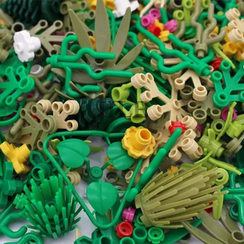 Moc Militare Planta Iarbă Legoings Blocuri Stradă Oraș, Vedere la Grădină DIY Cărămizi Piese Compatibile cu Flori Set de Masa