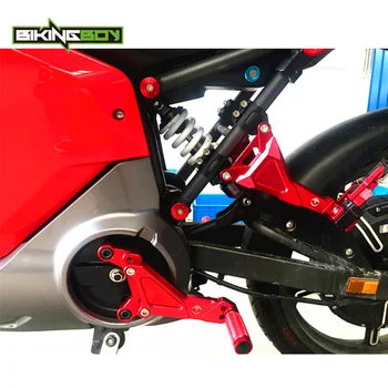 BIKINGBOY CNC Piese de Aluminiu Motocicleta Electrica Picior din Față se Bazează Rearset Spate Seturi Footpegs pentru SOCO Toate Modelele