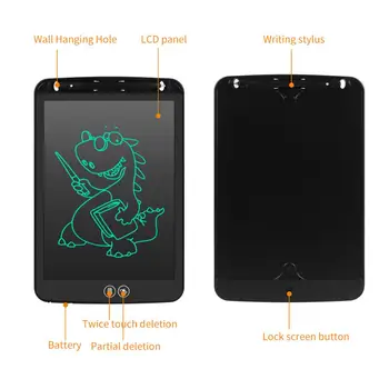12 țoli LCD Ștergerea Parțială tăbliță de Scris Portabil Ultra Subțire de Desen Digitale Tabletă Electronică Scrisul tampoane pentru Copii