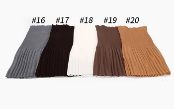 2020 Nou Cutat Rid Bubble Sifon Hijab Eșarfă Șaluri Mototoli muslimTurban Împachetări Femei Șaluri Folie Lung Eșarfe 24 Culori