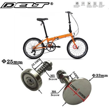 1buc Pliere biciclete biciclete magnet pliabil Blocare M5/M6 Șurub pentru KBC083 KA072 KA083 KAC082 PDA006 PA083 PAA084 FA083 Accesorii