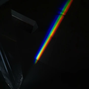 14*14*87mm Curcubeu Prismă Optică de Sticlă Triunghiulară Triunghi Prisma Optica Curcubeu Experiment
