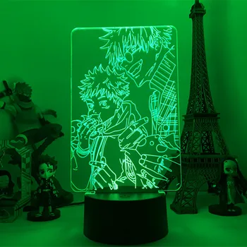 Anime Lampa Satoru Gojo Jujutsu Kaisen Led Lumina de Noapte Yuji Itadori pentru Camera Deco Cadou de Ziua Jujutsu Kaisen Lampa Yuji Itadori