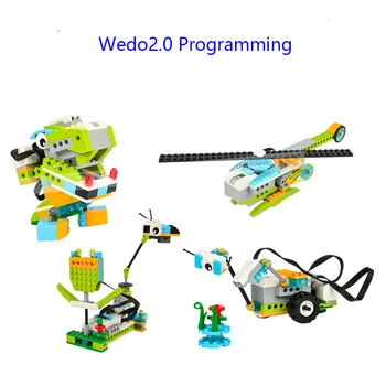 280 pçs/técnica wedo 3.0 robótica construção conjunto blocos de construção compatível com legoin wedo 2.0 educacional brinquedos