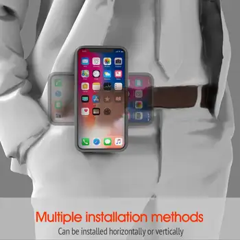 Telefon Universal Talie Centura Clip Suport cu Montare Rapidă pentru iPhone 11/11 Pro/11 Pro Max/X/XS/XS Max/XR, Samsung Galaxy Note 8