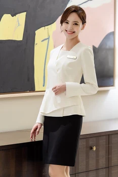Noua versiunea coreeană de high-end de cosmetice medicale din plastic de recepție casier manager de magazin costum profesional cosmetolog uniformă