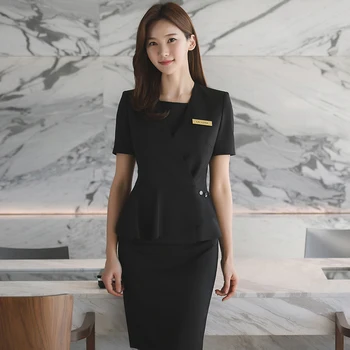 Noua versiunea coreeană de high-end de cosmetice medicale din plastic de recepție casier manager de magazin costum profesional cosmetolog uniformă