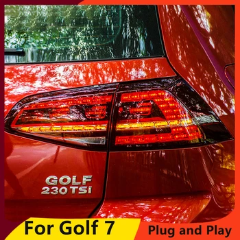 Styling auto made in taiwan pentru VW Golf 7 Stopurile 2013-2017 Golf7 MK7 spate cu LED-uri Lampă Lampă Spate DRL+Frana+Park+Semnal led